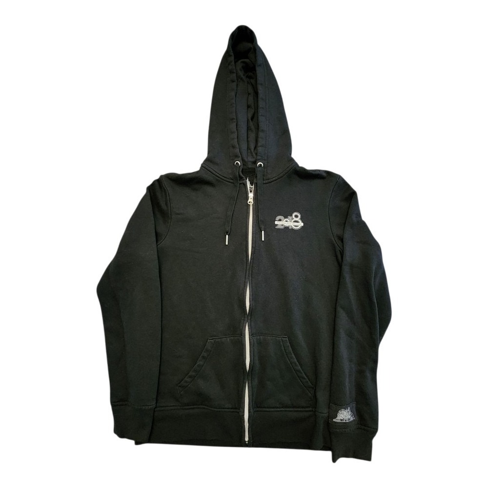 Walt Disney World Parks 2018 Black Hoodie Jacket Cinderella Castle Medium Pocket